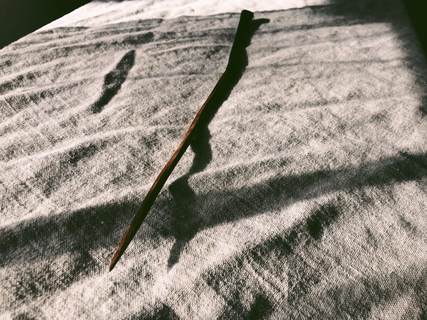 Handcarved Osage Bois D’Arc Wand