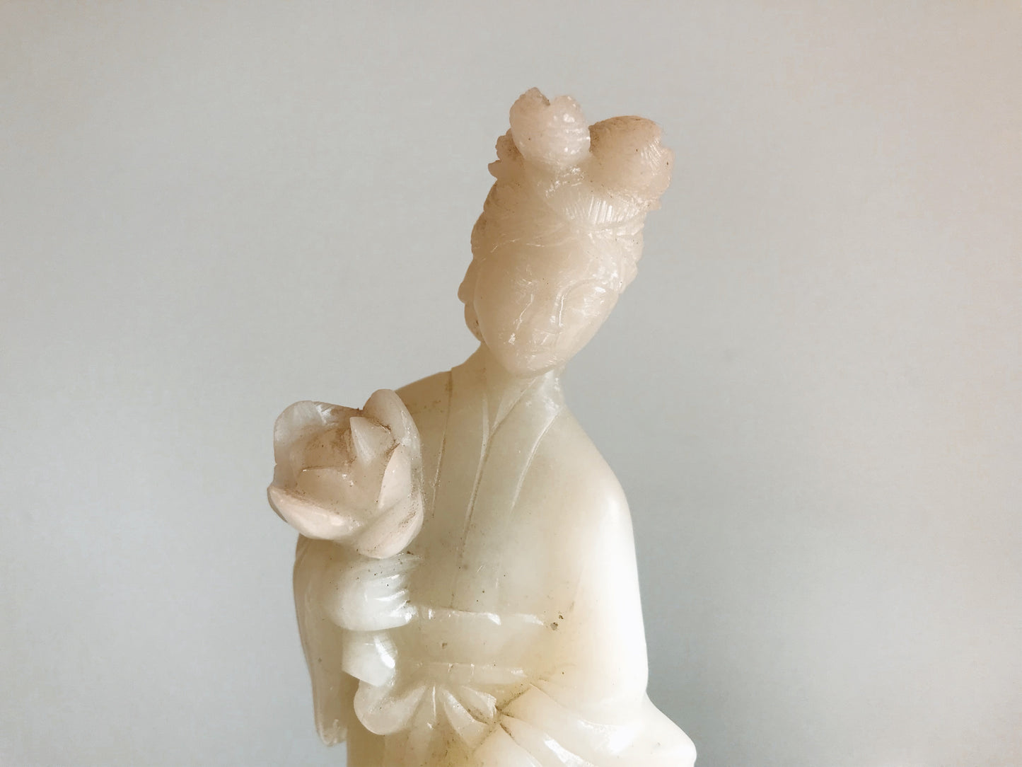 False Jade Quan Yin Statue