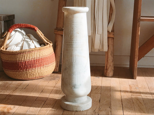 Marble Hieroglyphic Vase