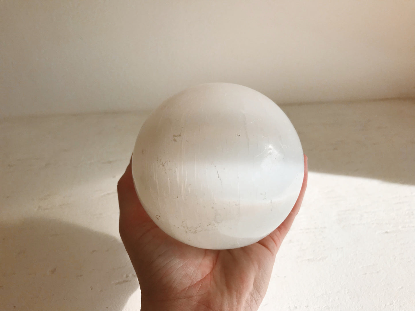 Large Selenite Sphere