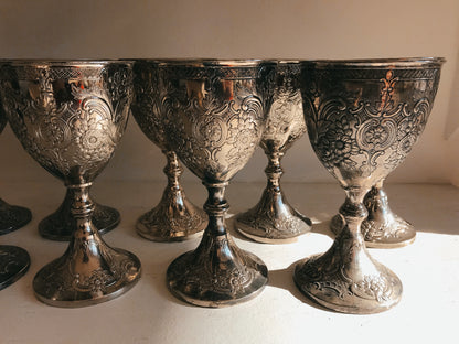 Medieval Silverplate Chalice