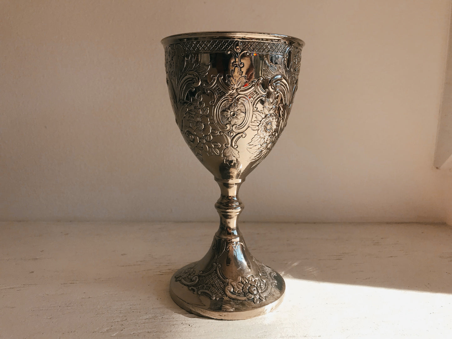 Medieval Silverplate Chalice