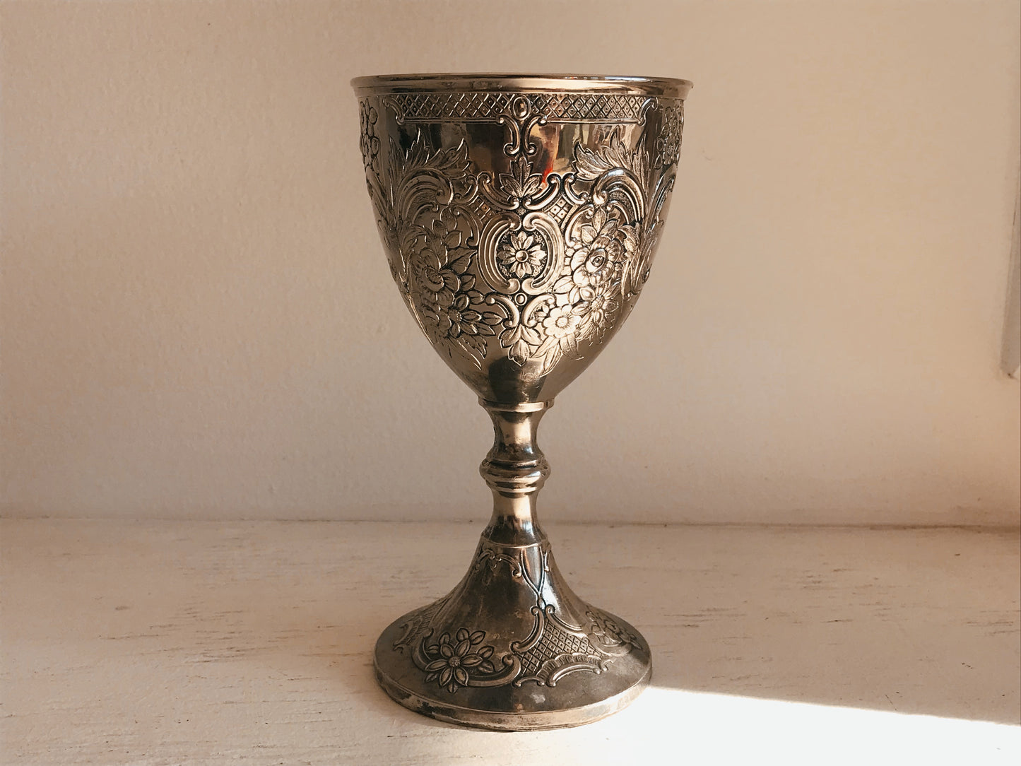 Medieval Silverplate Chalice