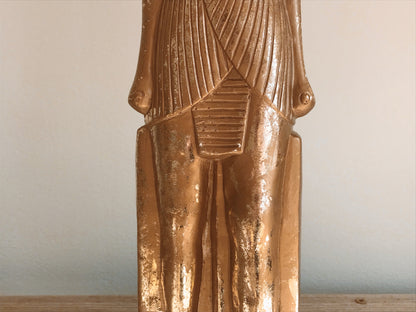 Egyptian Revival Chalkware Tutankhamun Statue