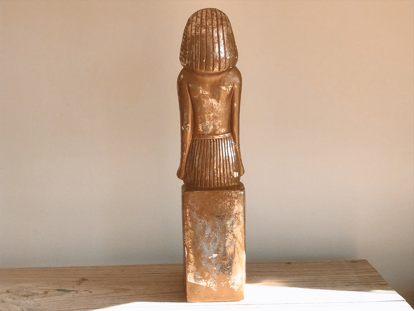 Egyptian Revival Chalkware Tutankhamun Statue