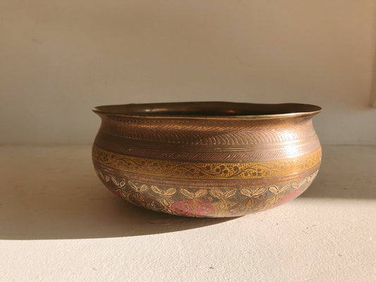 Etched Brass Bowl