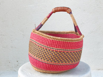 Pink Bolga Basket