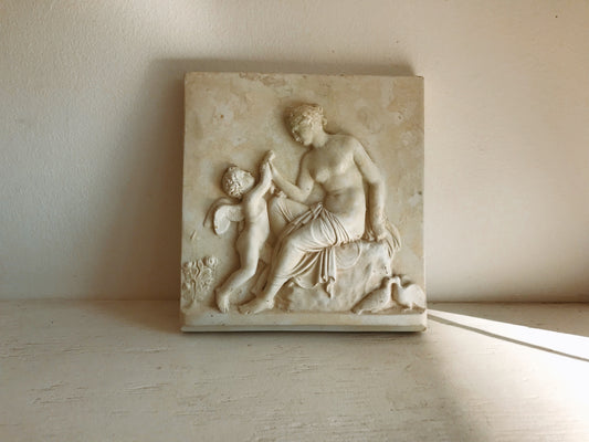 Venus and Cupid Wall Plaque