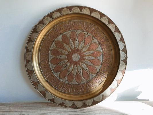 Moroccan Brass Serving Platter