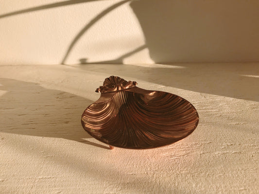 Copper Sheffield Clam Shell Dish