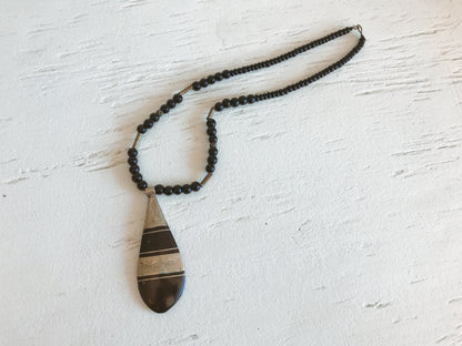 Tuareg Ebony Amulet Necklace