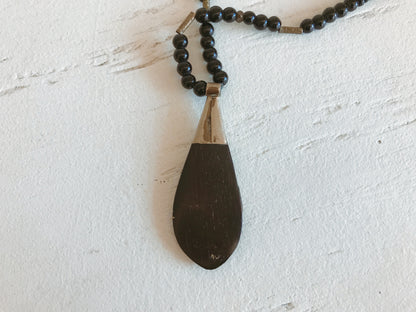 Tuareg Ebony Amulet Necklace