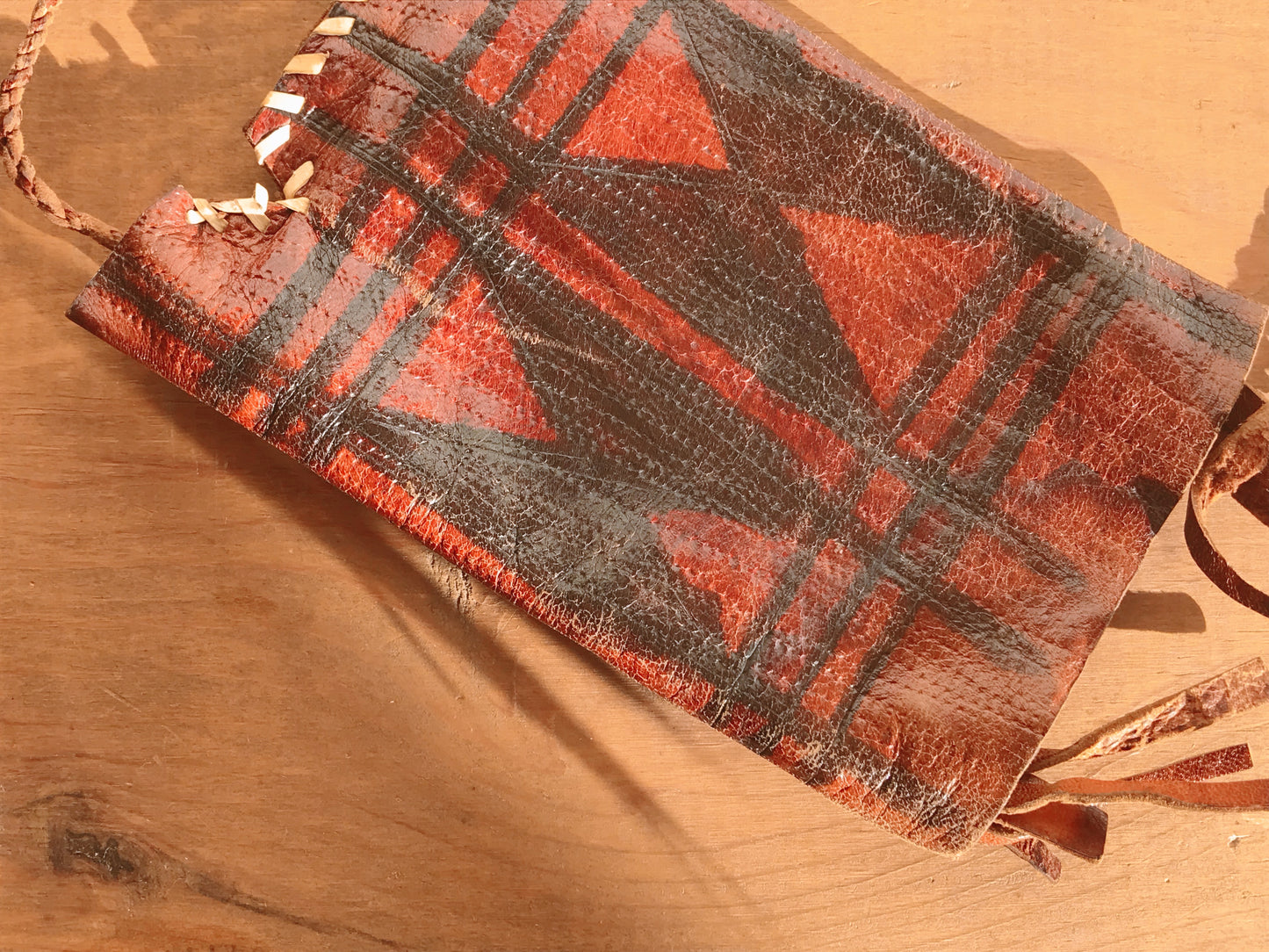 Fulani Leather Neck Pouch