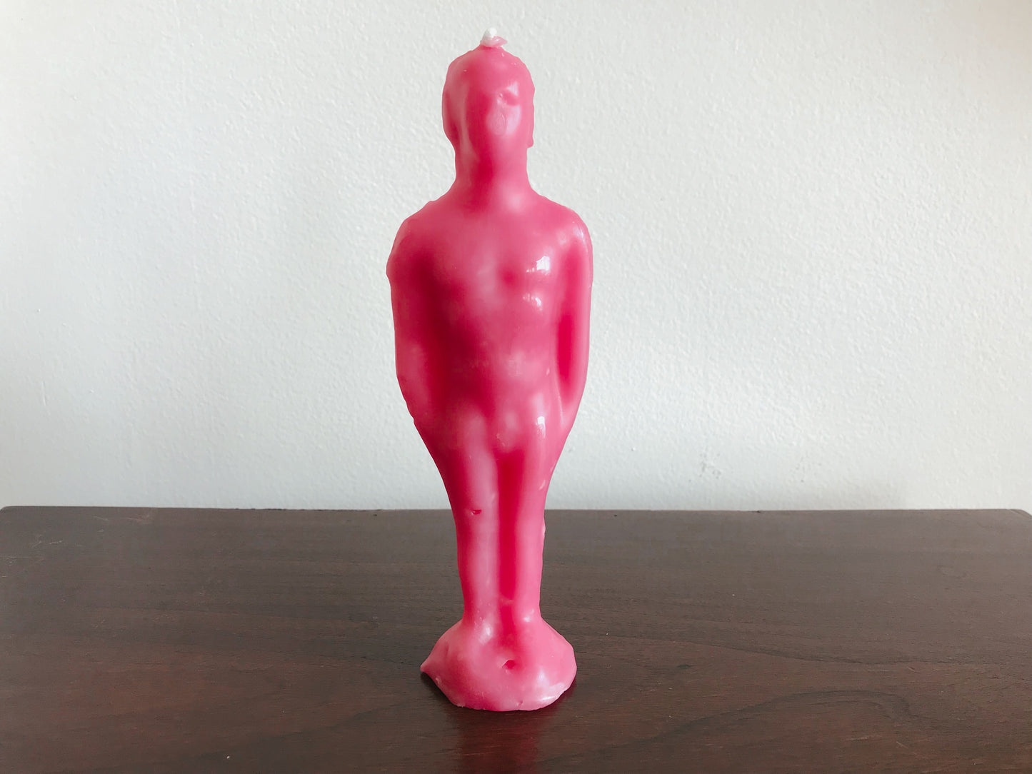 Pink Male Figure Candle