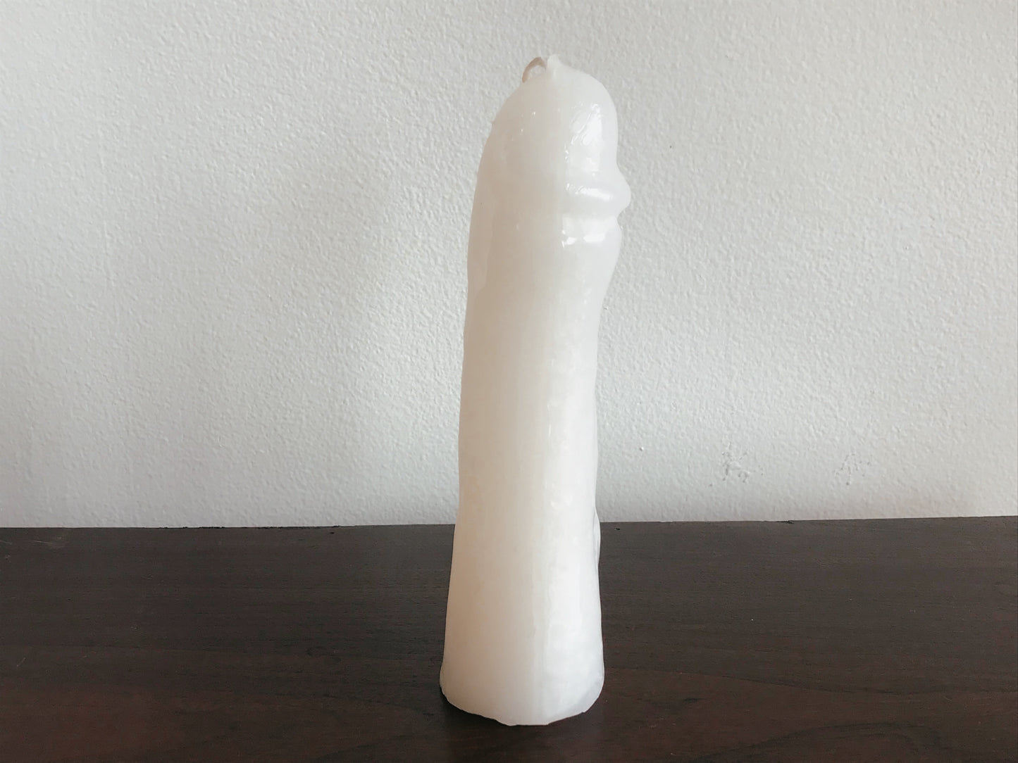 White Phallus Figure Candle